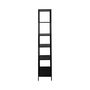 Voir la diapositive 6 : SWEEEK Etagère bibliothèque asymétrique 6 étages en métal noir INDUSTRIELLE L 77 x P 33 x H 185cm