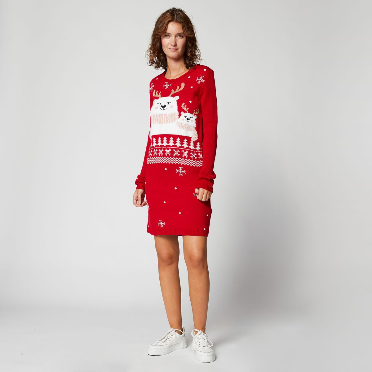 INEXTENSO Robe pull de noël femme 