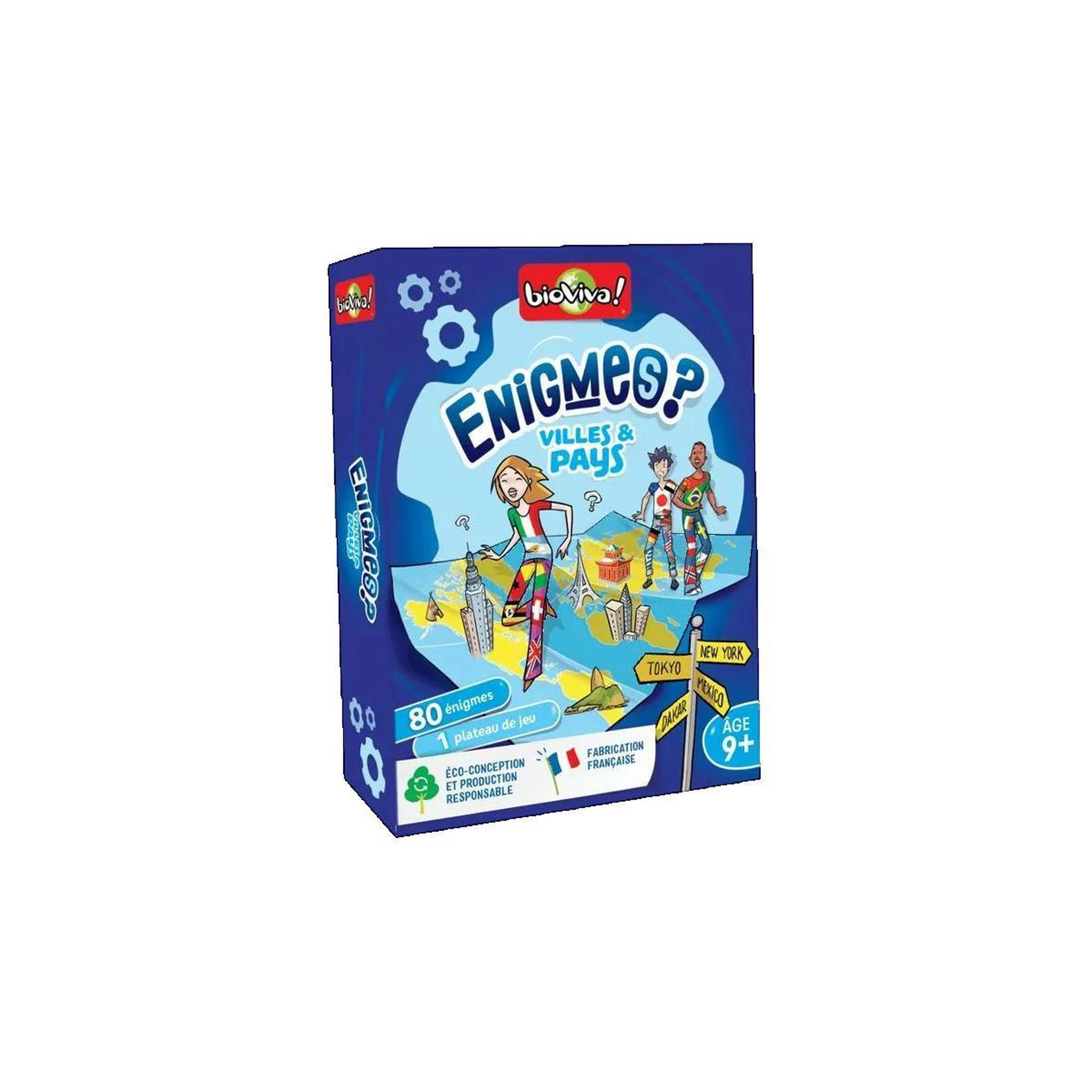 Bioviva Jeu de société Bioviva Énigmes Villes et Pays