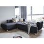 Voir la diapositive 3 : BEST MOBILIER Olli - canapé d'angle droit - convertible - avec coffre - 4 places - en tissu