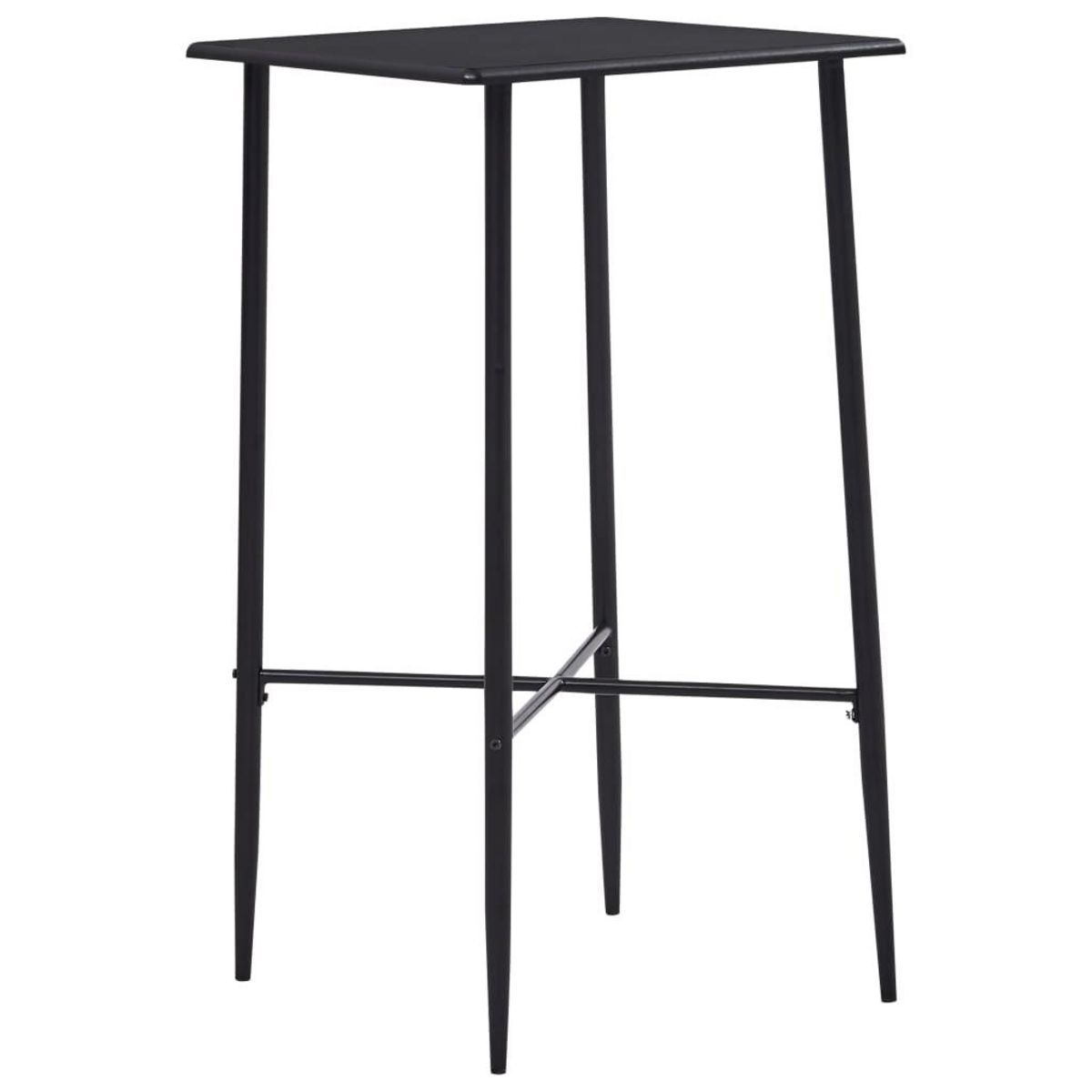 VIDAXL Ensemble de bar 5 pcs Plastique Noir