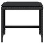 Voir la diapositive 5 : VIDAXL Tabourets de jardin et coussins lot de 4 noir 41x41x36 cm rotin