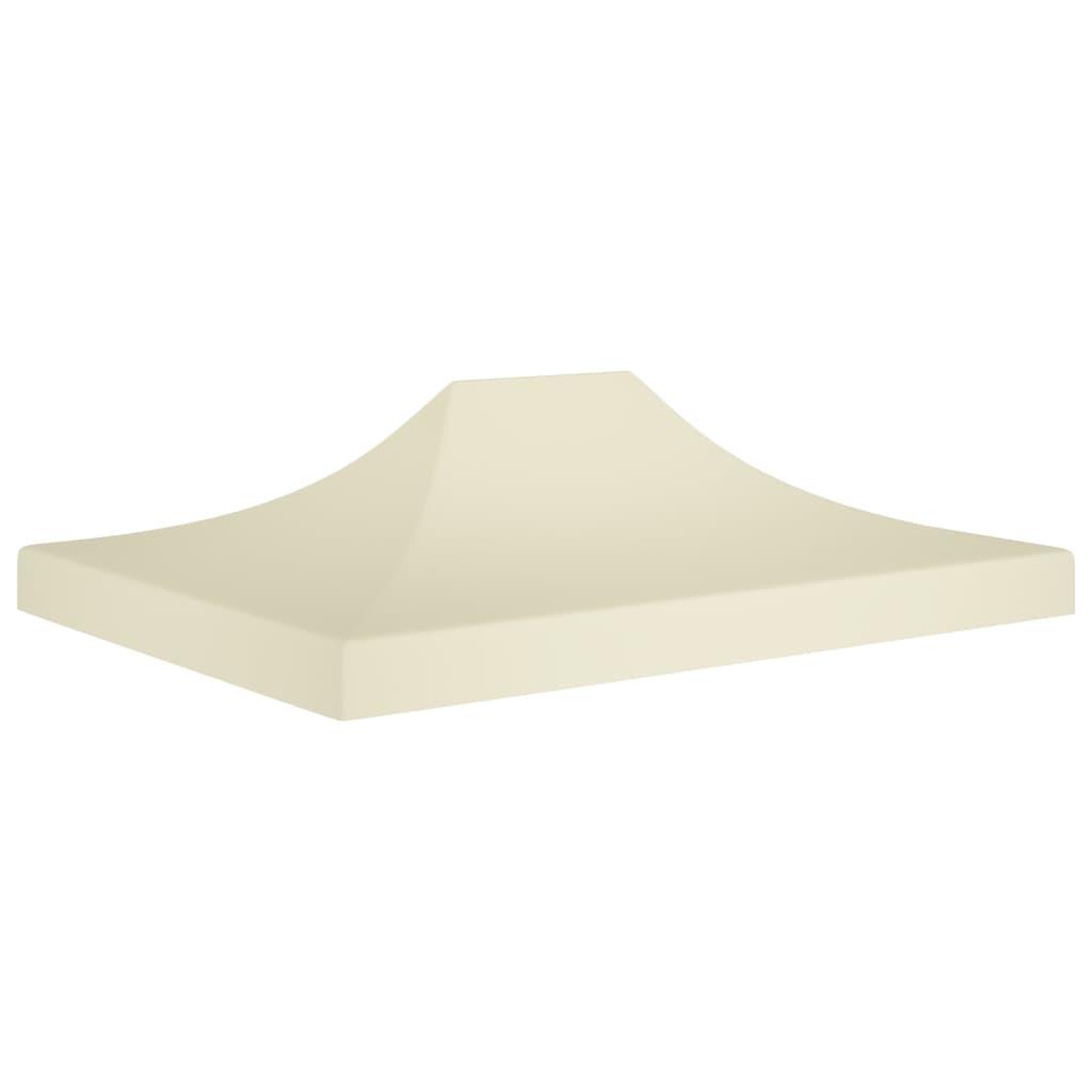 Voir la diapositive 1 : VIDAXL Toit de tente de reception 4,5x3 m Creme 270 g/m^2