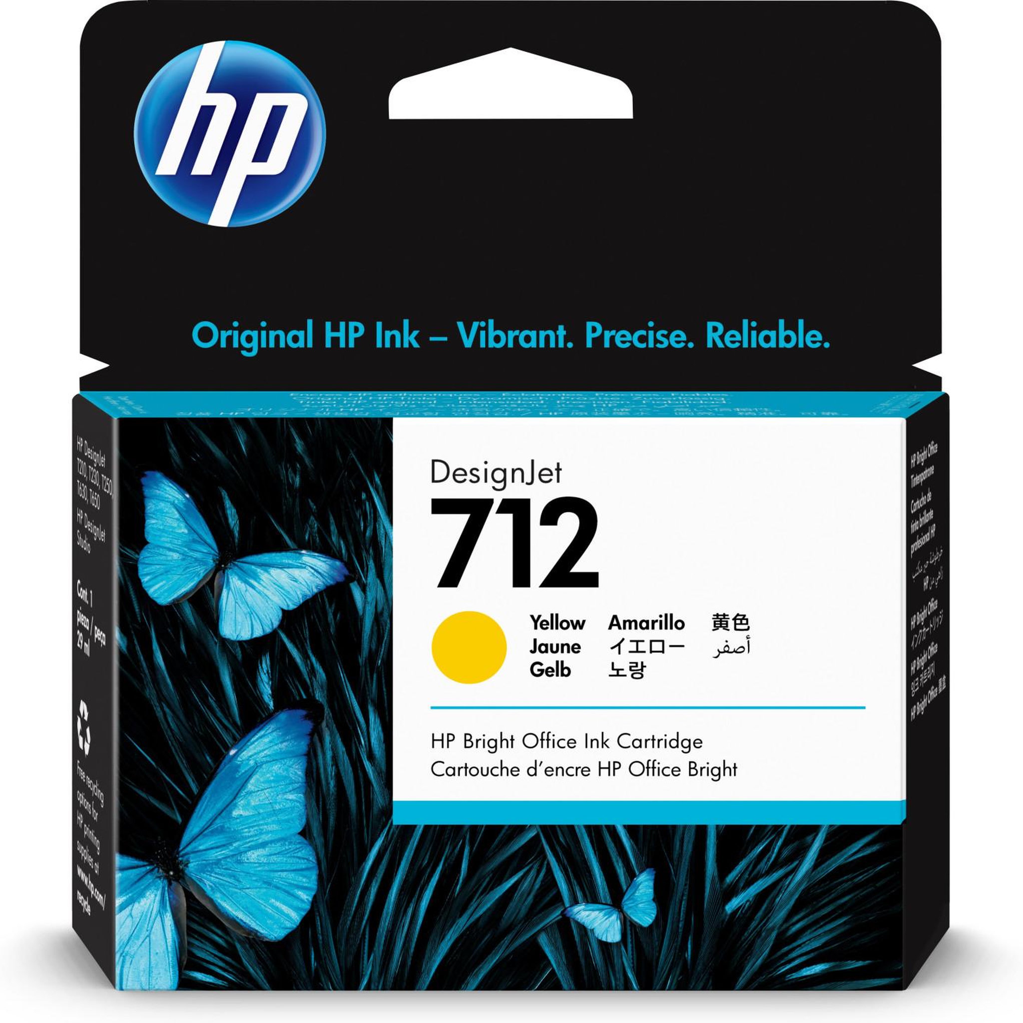 Voir la diapositive 2 : HP HP Ink No 712 HP712 HP 712 Yellow Gelb (3ED69A)