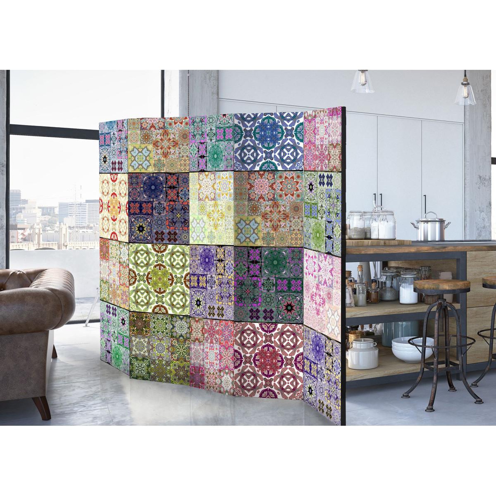 Voir la diapositive 2 : Paris Prix Paravent 5 volets  cornucopia  172x225cm