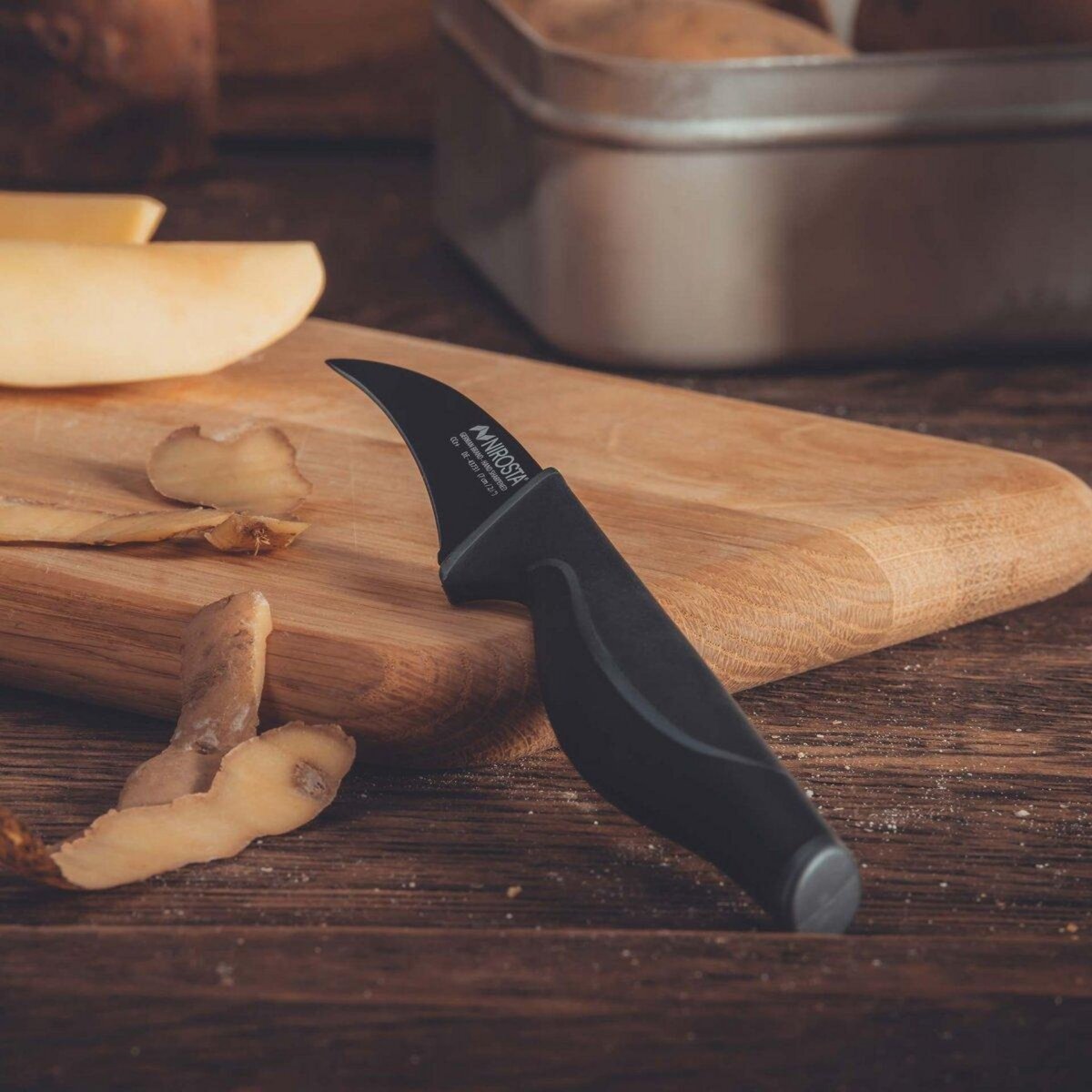 NIROSTA Couteau d'office 19 cm Nirosta Black Edition