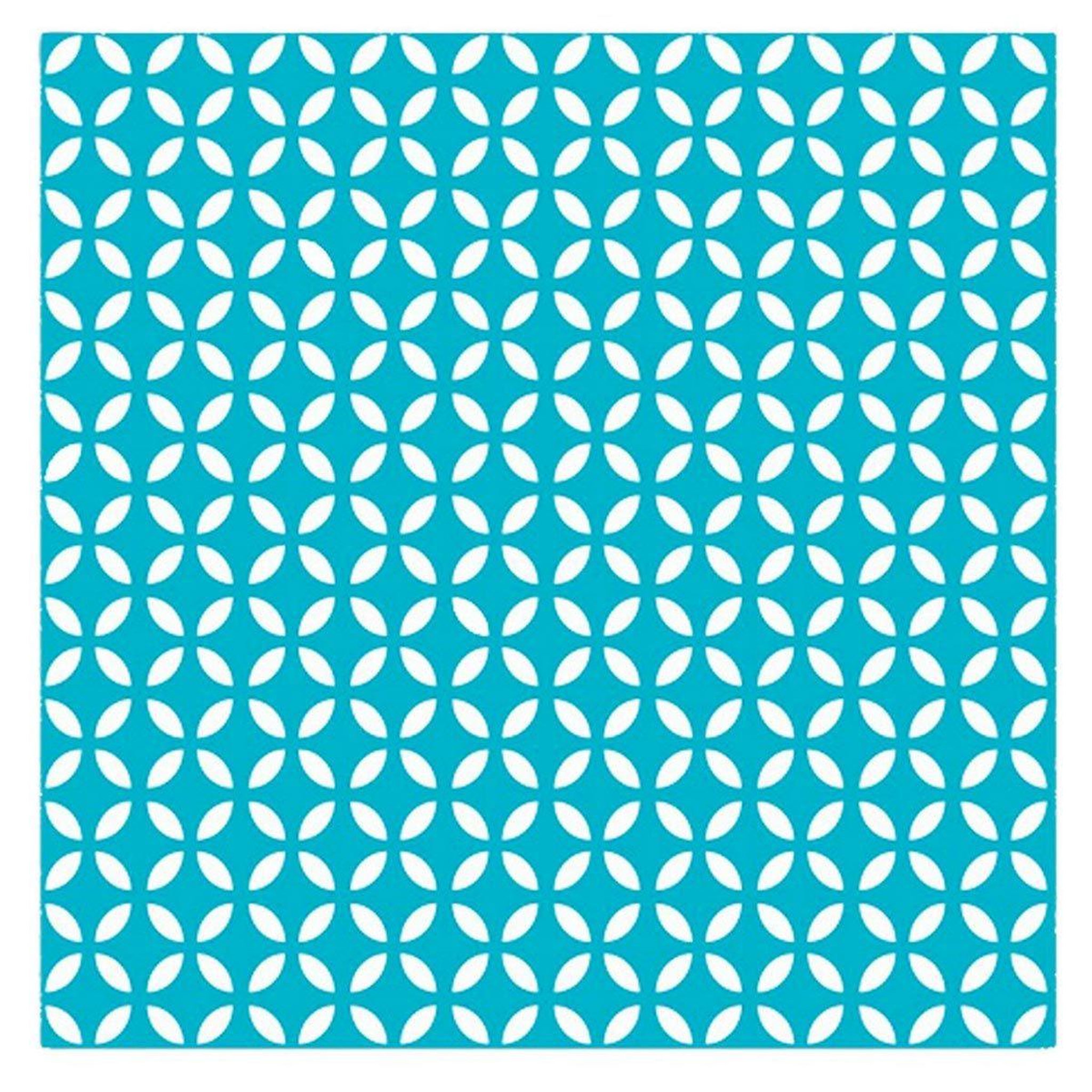 HOMEA Lot de 20 serviettes en papier  géométrique  33x33cm bleu
