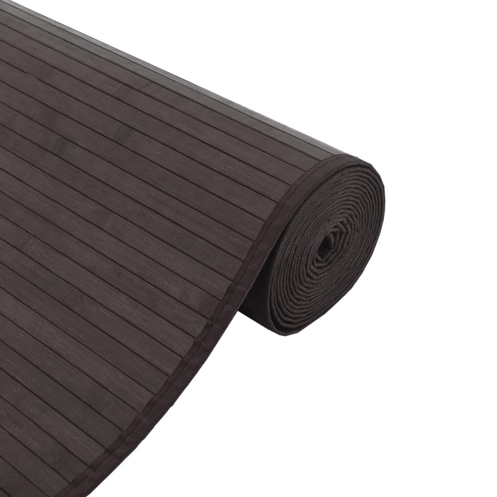 Voir la diapositive 4 : VIDAXL Tapis carre marron fonce 100x100 cm bambou