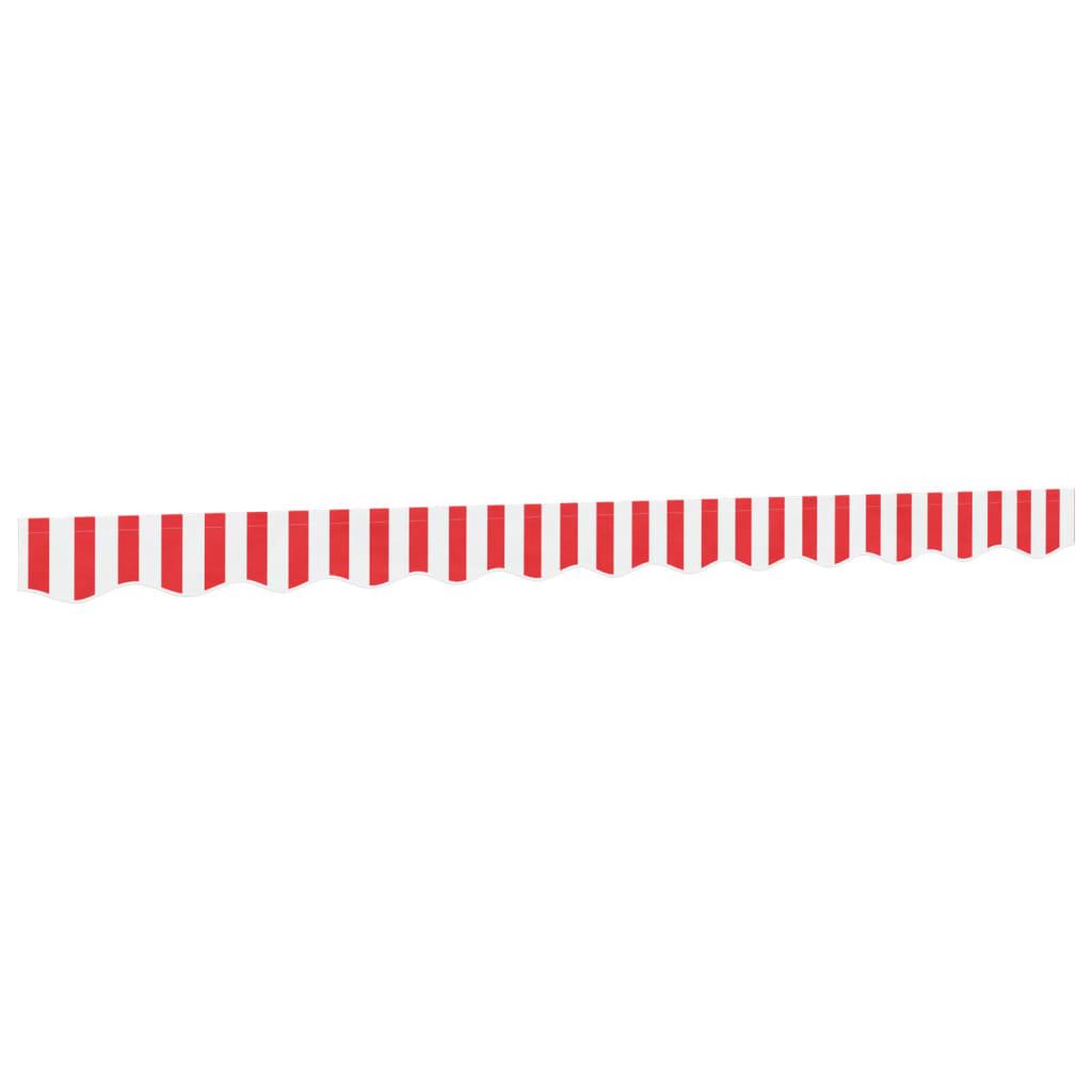 Voir la diapositive 2 : VIDAXL Tissu de remplacement de cantonniere d'auvent rouge blanc 3 m