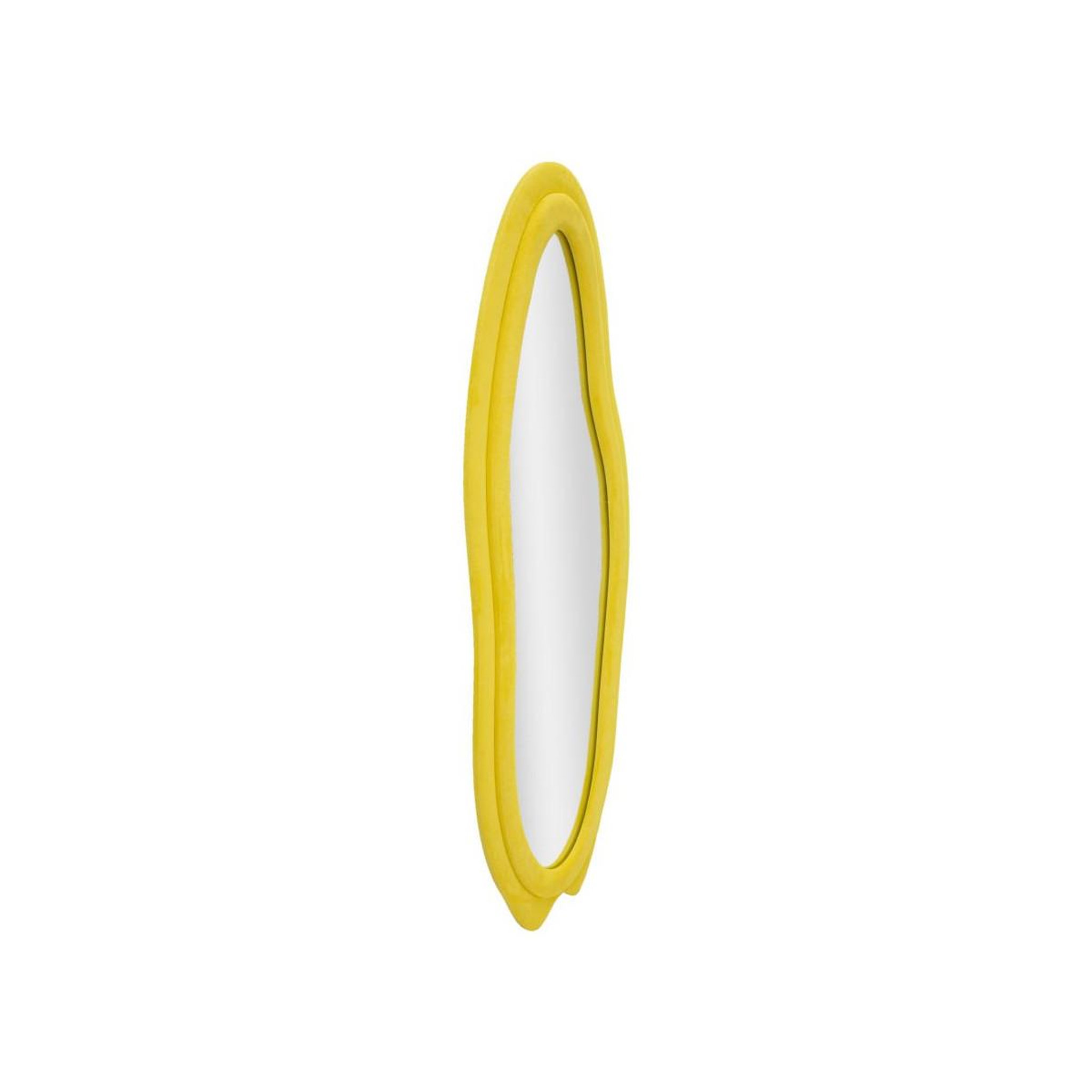 Voir la diapositive 2 : Paris Prix Miroir Mural en Velours  Chanel  160cm Jaune