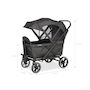 Voir la diapositive 2 : Pinolino Chariot enfant pliable Cruiser noir