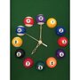 JT2D Horloge en forme de table de Billard - Heures boules de billard