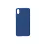 amahousse Coque iPhone XS Max souple résistante bleu foncé toucher doux