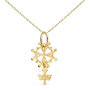Voir la diapositive 1 : L'ATELIER D'AZUR Collier - Médaille Croix Huguenote Or 18 Carats 750/000 Jaune - Chaine Dorée
