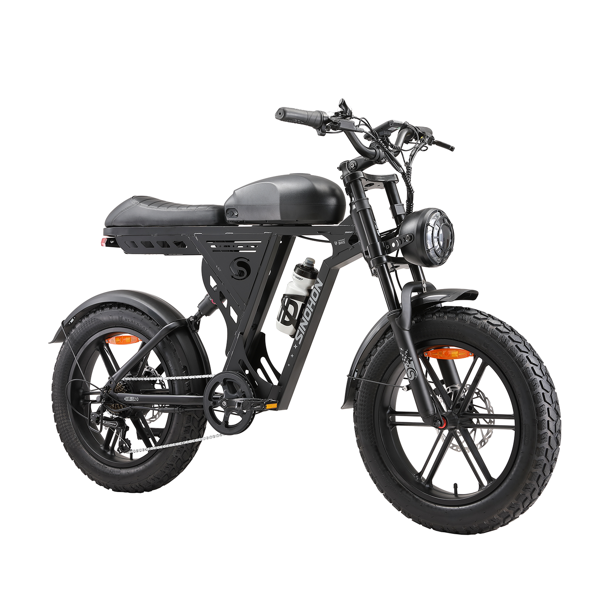 Voir la diapositive 3 : SINOHON Vélo électrique tout-terrain sinohon ab20, pneus larges 20 pouces, noir