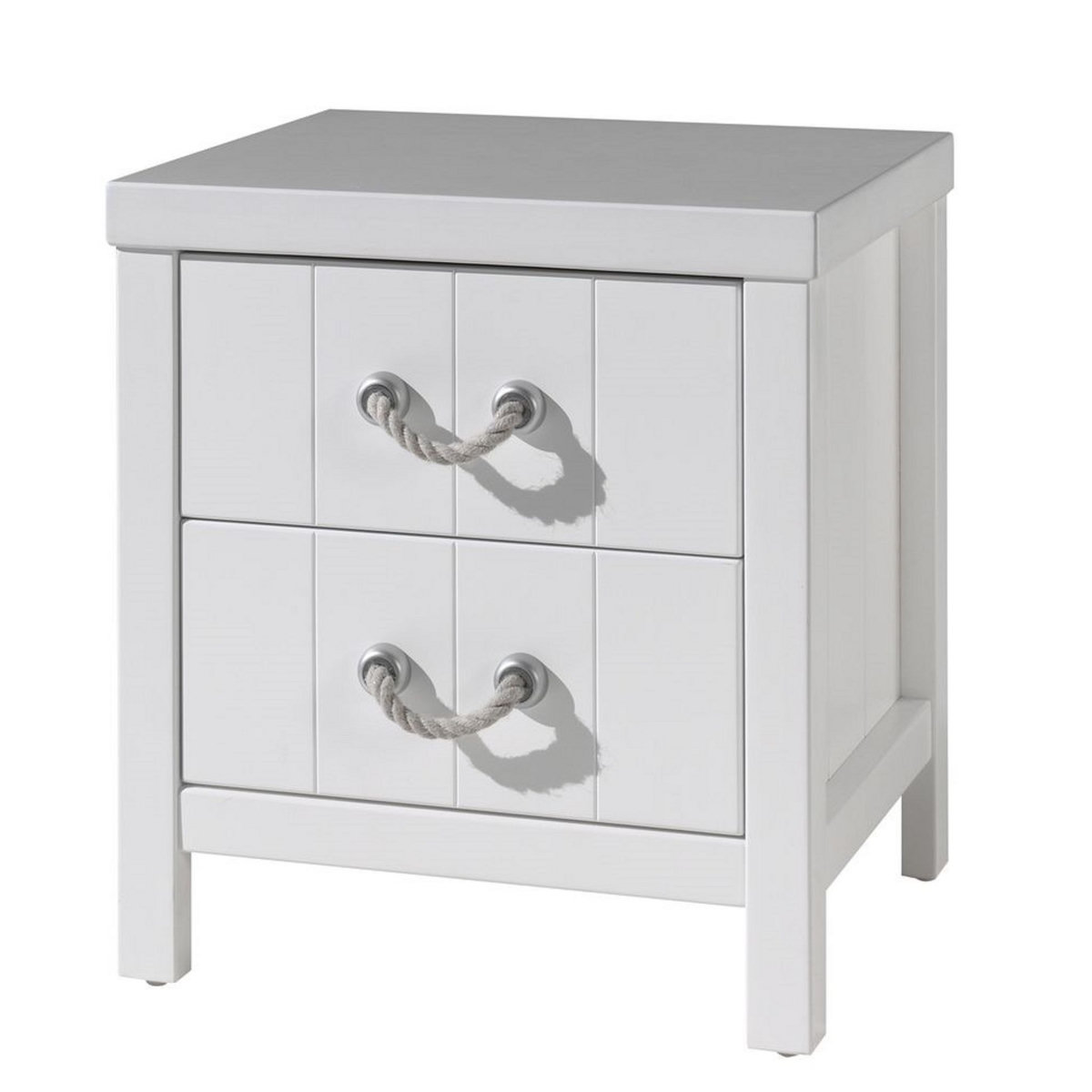 Table de chevet coloris blanc laqué MARINE