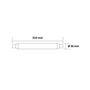 Paris Prix Tube S19 Fluorescent pour Appliques  Lino  31cm Blanc