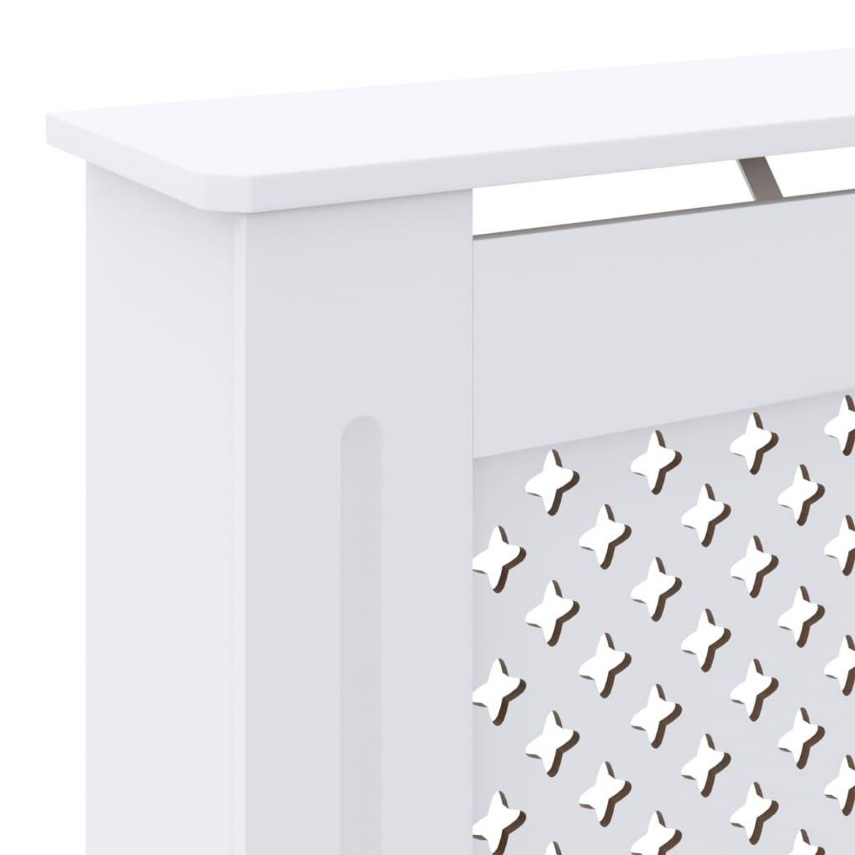 VIDAXL Cache-radiateur MDF Blanc 78 cm