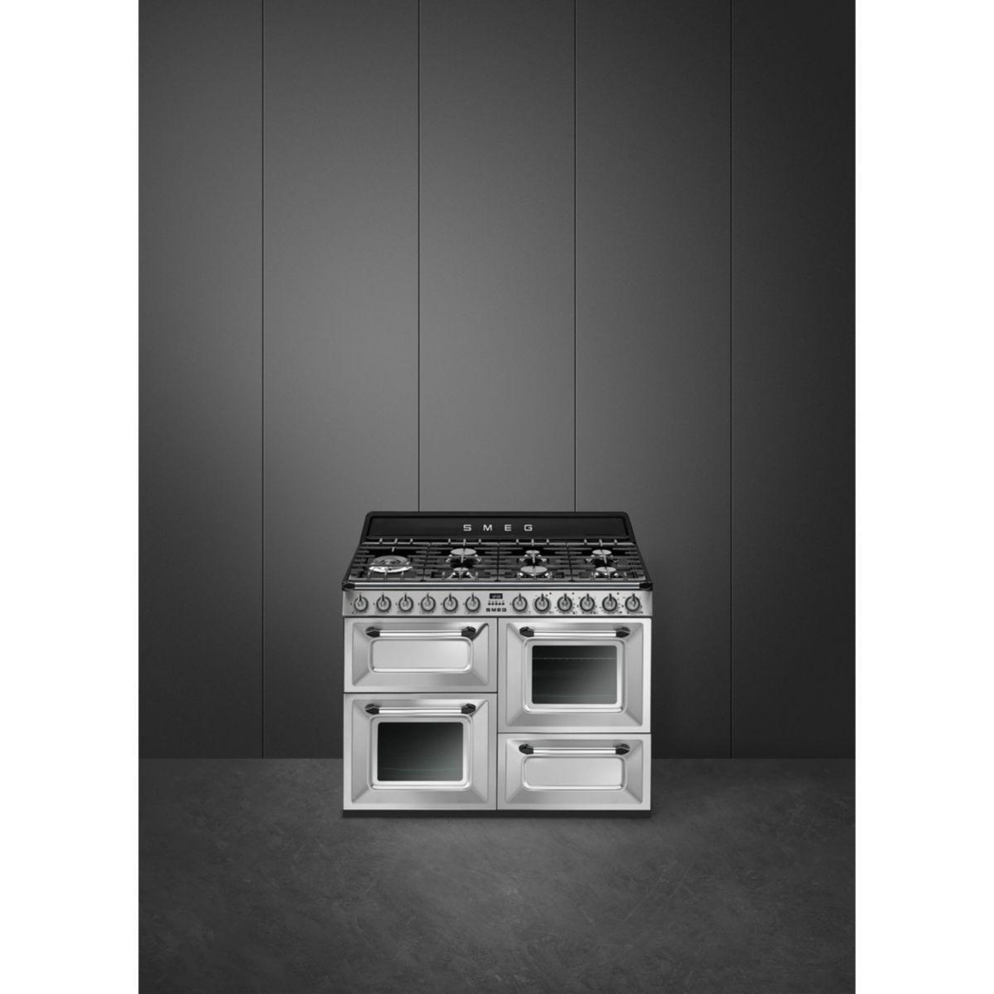 Voir la diapositive 2 : SMEG Piano de cuisson gaz tr4110x-1