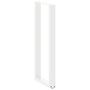 Voir la diapositive 4 : VIDAXL Pieds de table basse forme de U 2pcs blanc 50x(110-111)cm acier