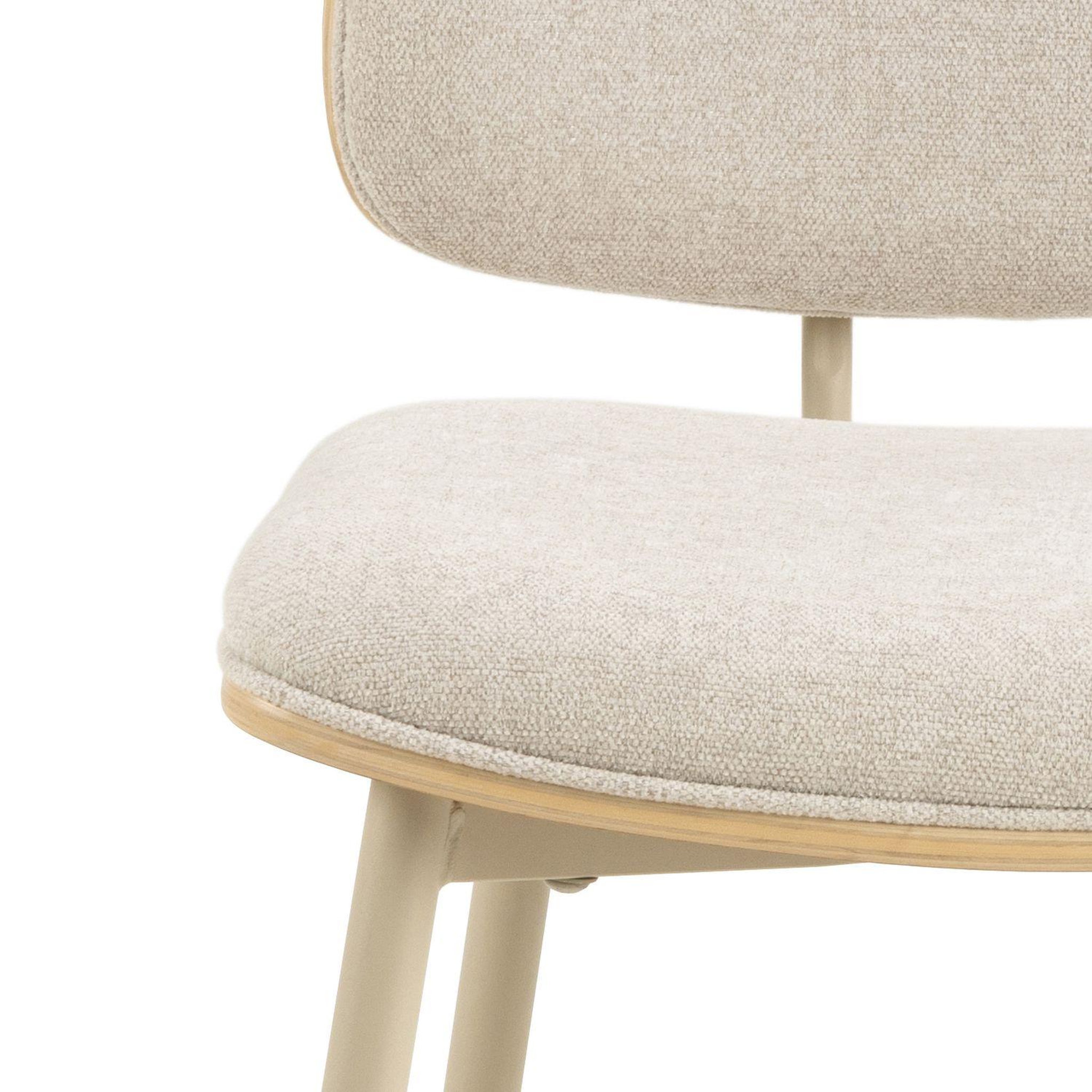 Voir la diapositive 4 : TOILINUX Lot de 2 chaises de salle à manger aulne - beige