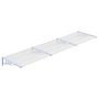 Voir la diapositive 2 : VIDAXL Auvent de porte Gris et transparent 358,5x90 cm Polycarbonate