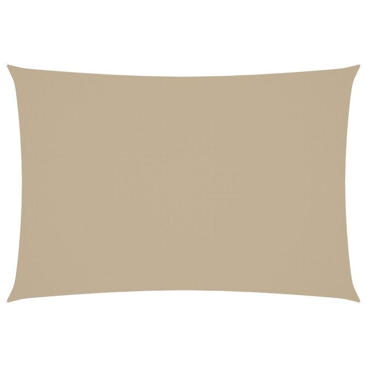 VIDAXL Voile de parasol Tissu Oxford rectangulaire 3x5 m Beige