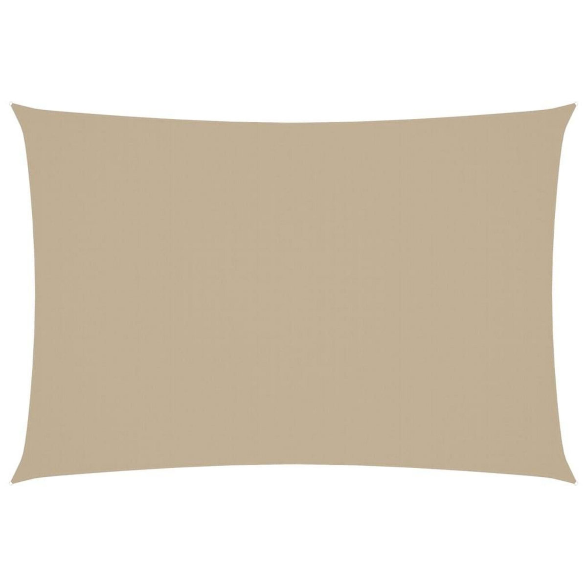 VIDAXL Voile de parasol Tissu Oxford rectangulaire 3x5 m Beige
