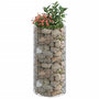 Voir la diapositive 5 : VIDAXL Poteau a gabion circulaire Acier galvanise Ø50x100 cm