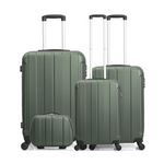 HERO HERO - Set de 4 Valises FOGO-C 75 cm 4 Roues. Coloris disponibles : Gris, Beige, Rose