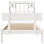 Voir la diapositive 4 : VIDAXL Lit bibliotheque sans matelas blanc 75x190cm bois de pin massif