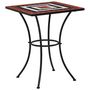 Voir la diapositive 1 : VIDAXL Table de bistro mosaïque Terre cuite et blanc 60 cm Ceramique