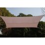 HESPERIDE Voile d'ombrage rectangulaire Curacao - 3 x 4 m - Taupe