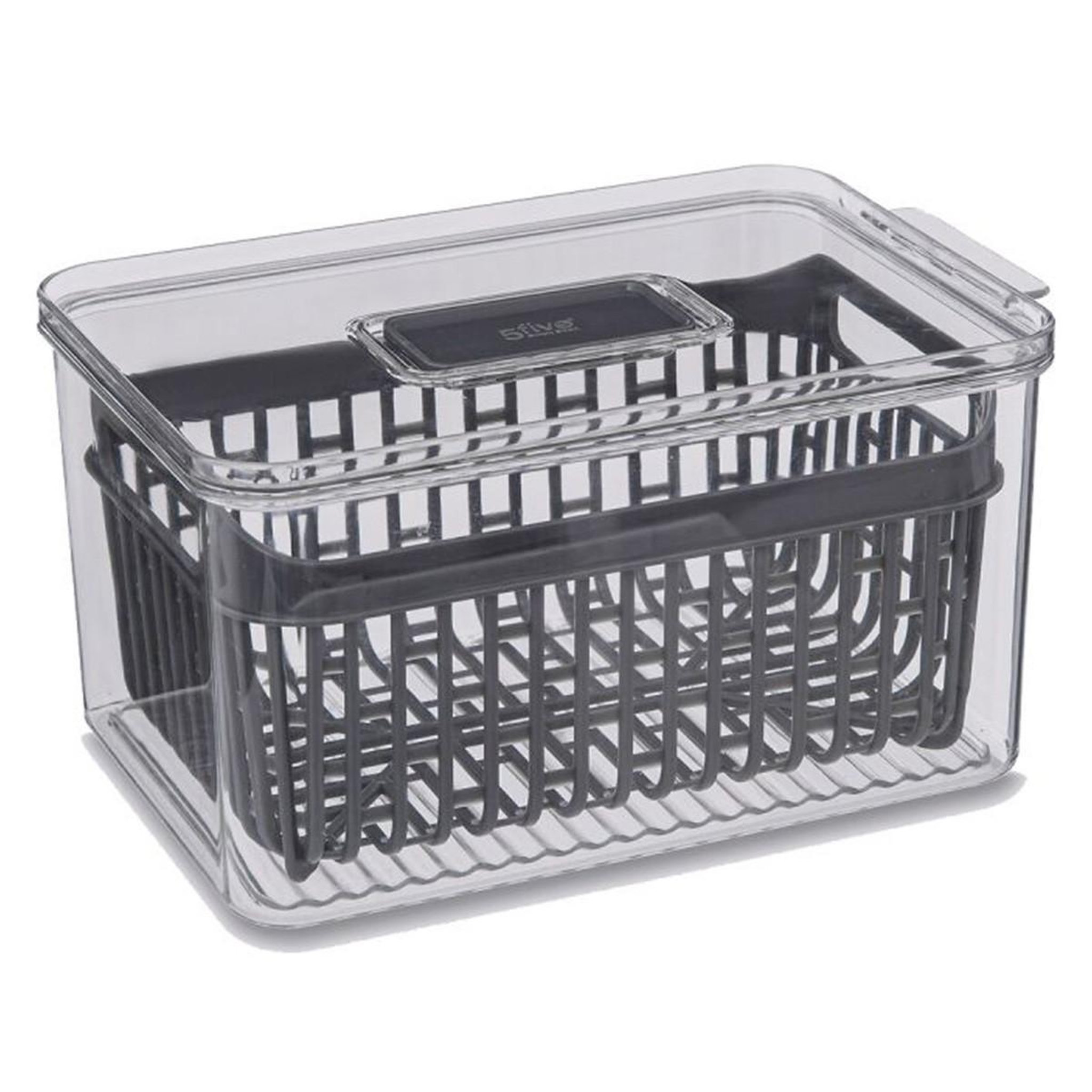 FIVE Boîte de conservation frigo  tidy  24cm gris