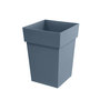 Voir la diapositive 1 : Eda Pot de fleurs Toscane carrée 39 x 39 cm - 38 L - Bleu jean - Eda