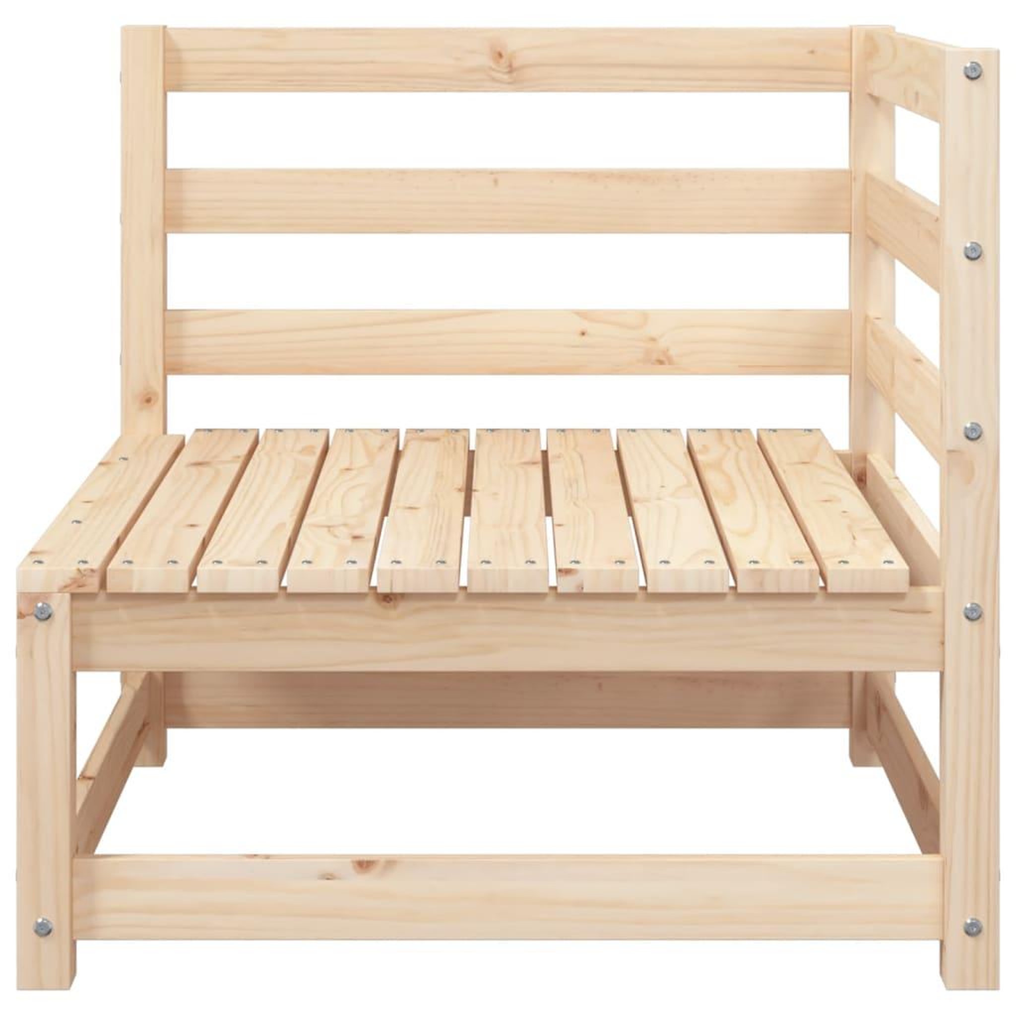 Voir la diapositive 5 : VIDAXL Canapes d'angle de jardin 2 pcs 70x70x67 cm bois de pin massif