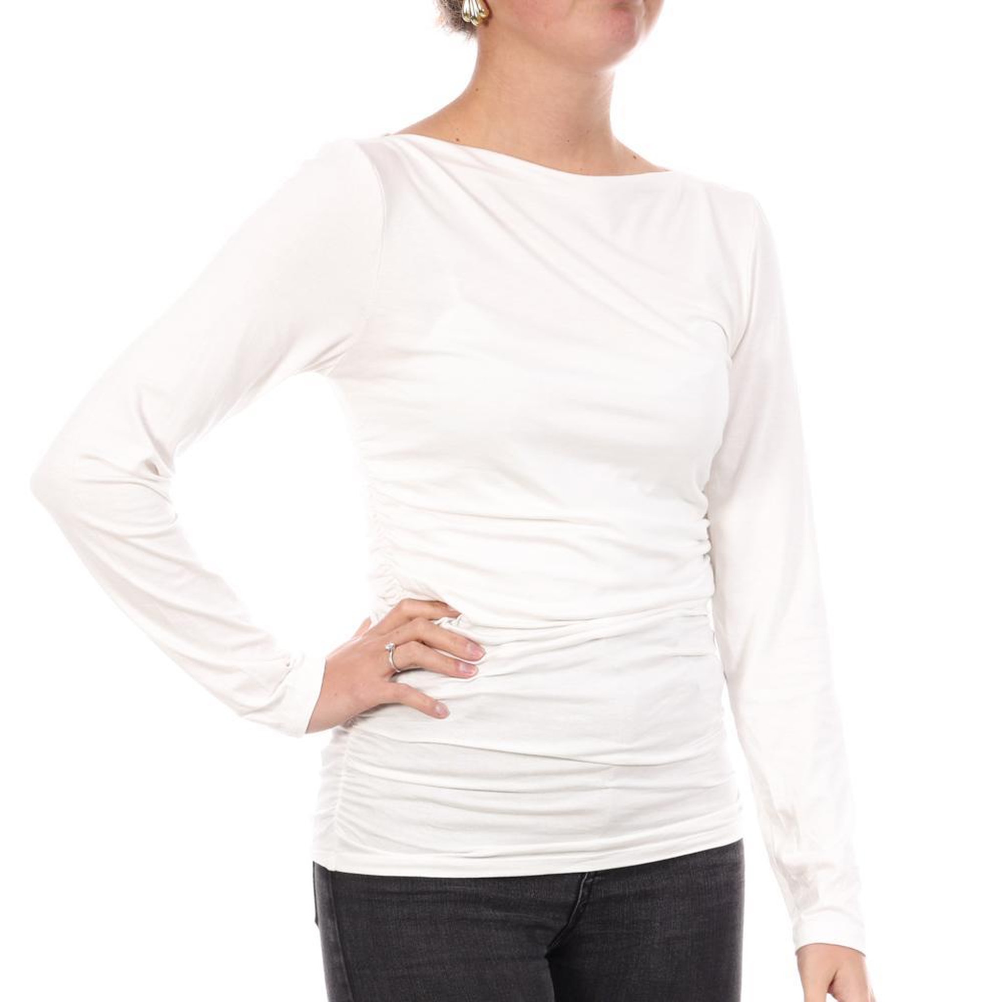 Vero Moda T-Shirt Blanc Femme Vero Moda Saanvi. Coloris disponibles : Blanc