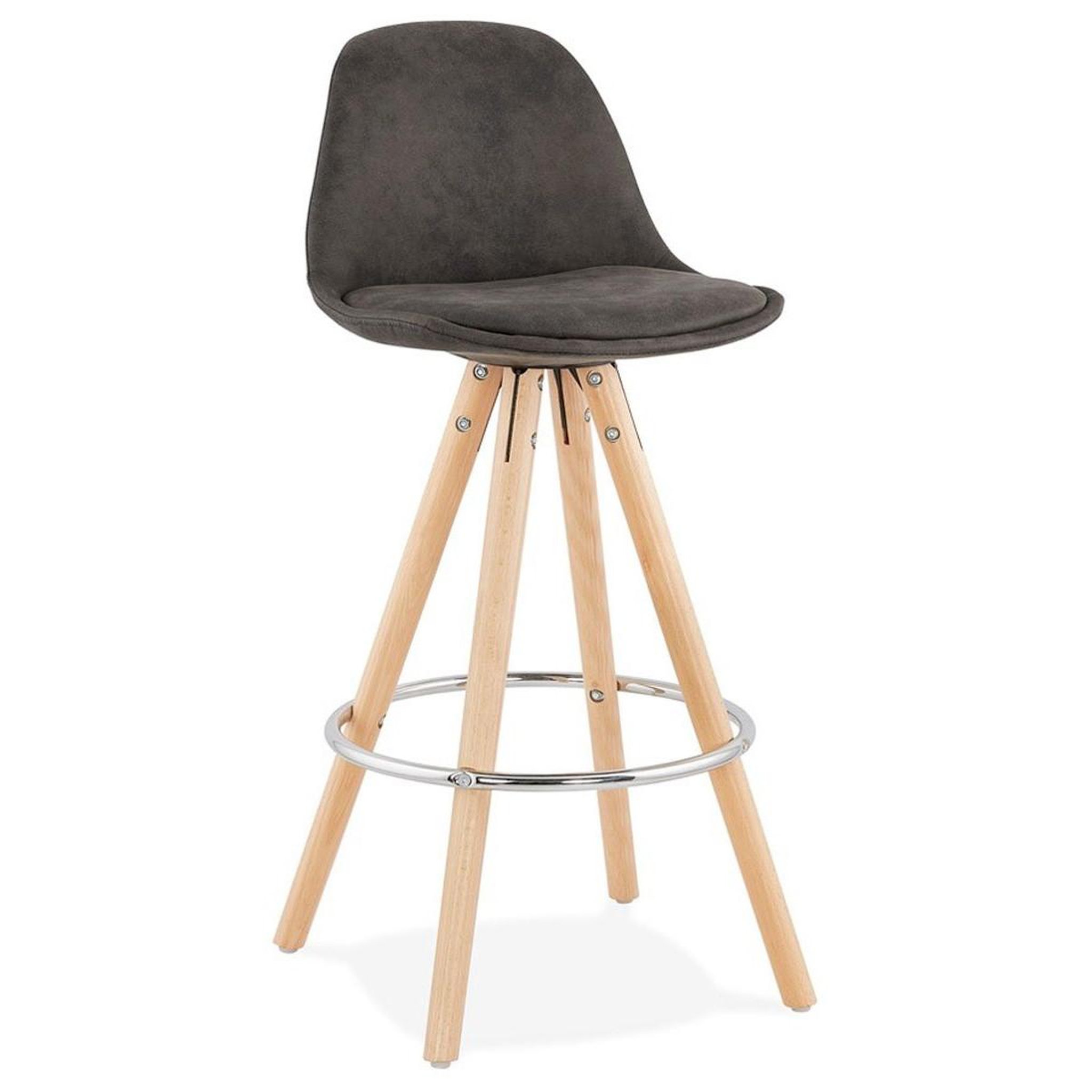 Voir la diapositive 1 : Paris Prix Tabouret de bar scandinave  miro  87cm gris & naturel