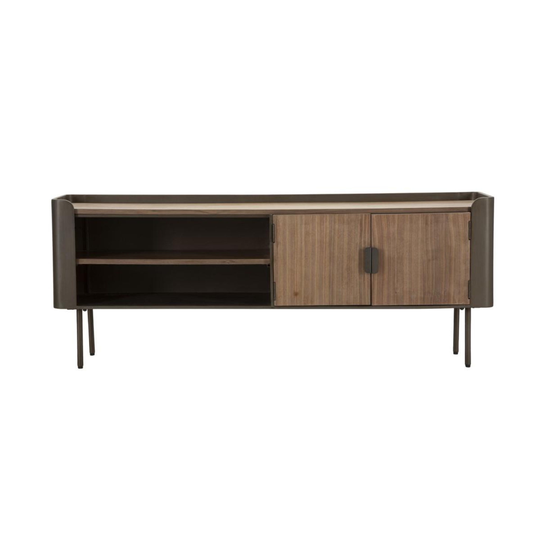 Voir la diapositive 2 : Paris Prix Meuble tv 2 portes en bois  toronto  150cm naturel