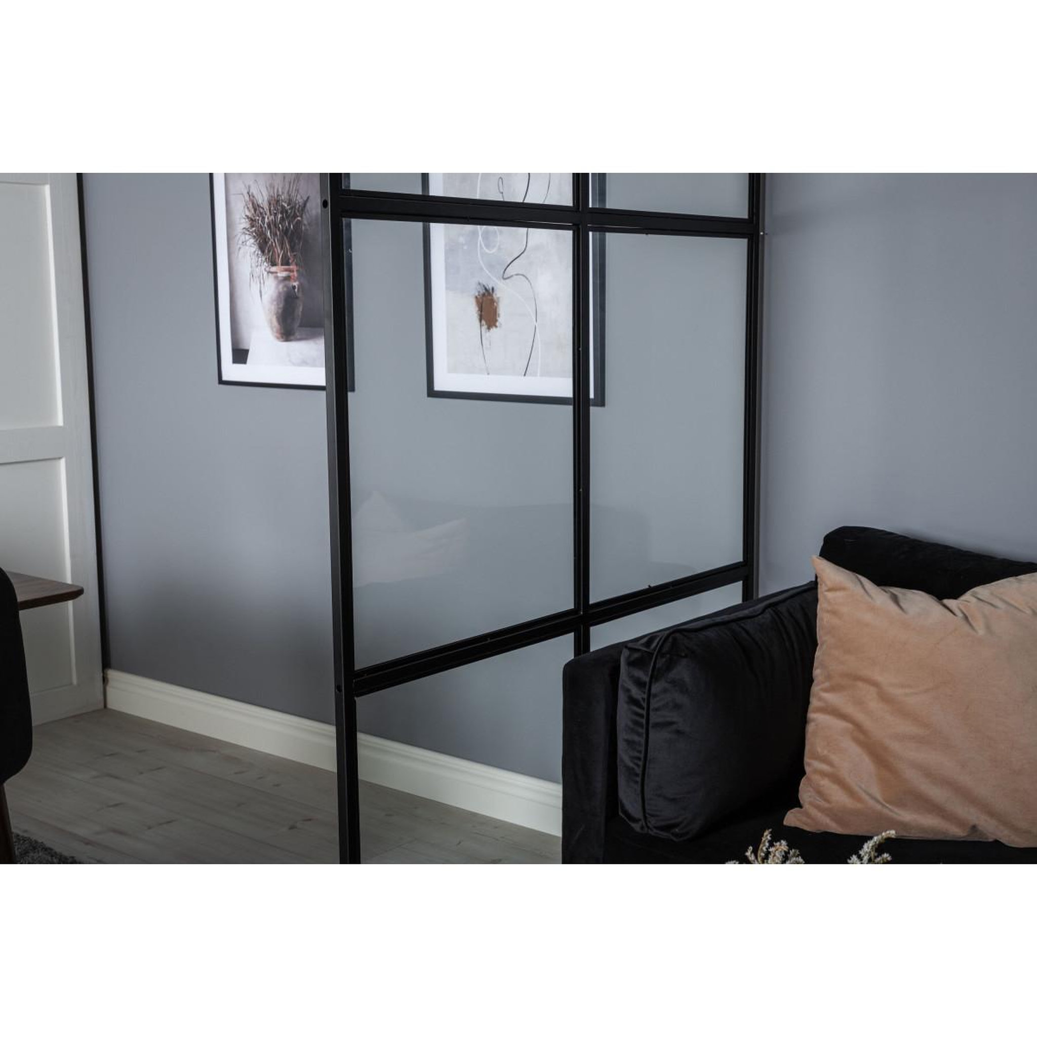 Voir la diapositive 6 : Paris Prix Cloison de séparation  leif  120x210cm noir