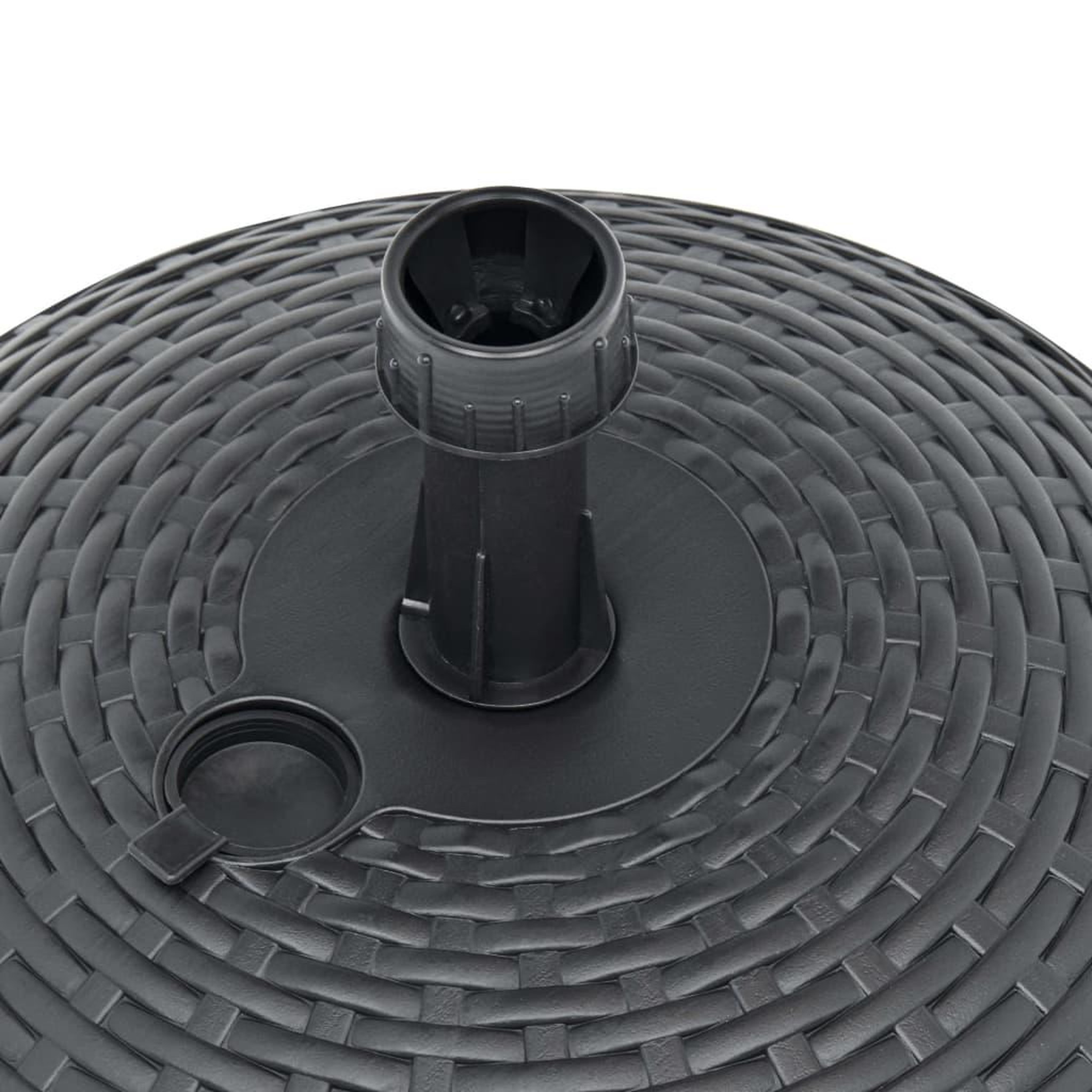 Voir la diapositive 5 : VIDAXL Socle de parasol rempli de sable/d'eau 20 L Plastique rotin