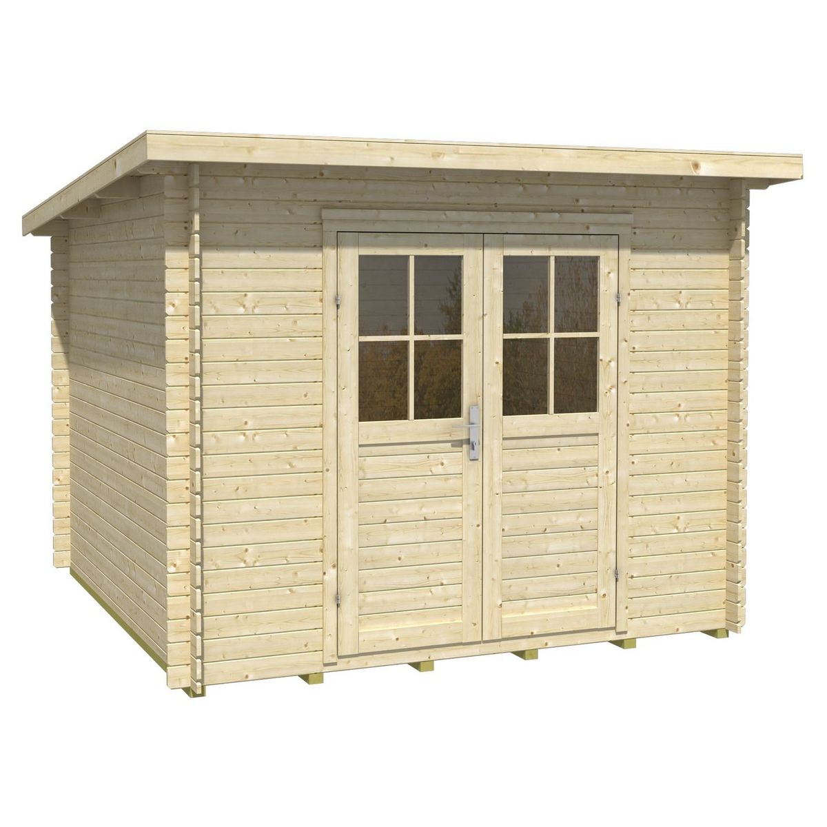 OLG FRANCE Abri de jardin bois - 4,44m² - LUNY