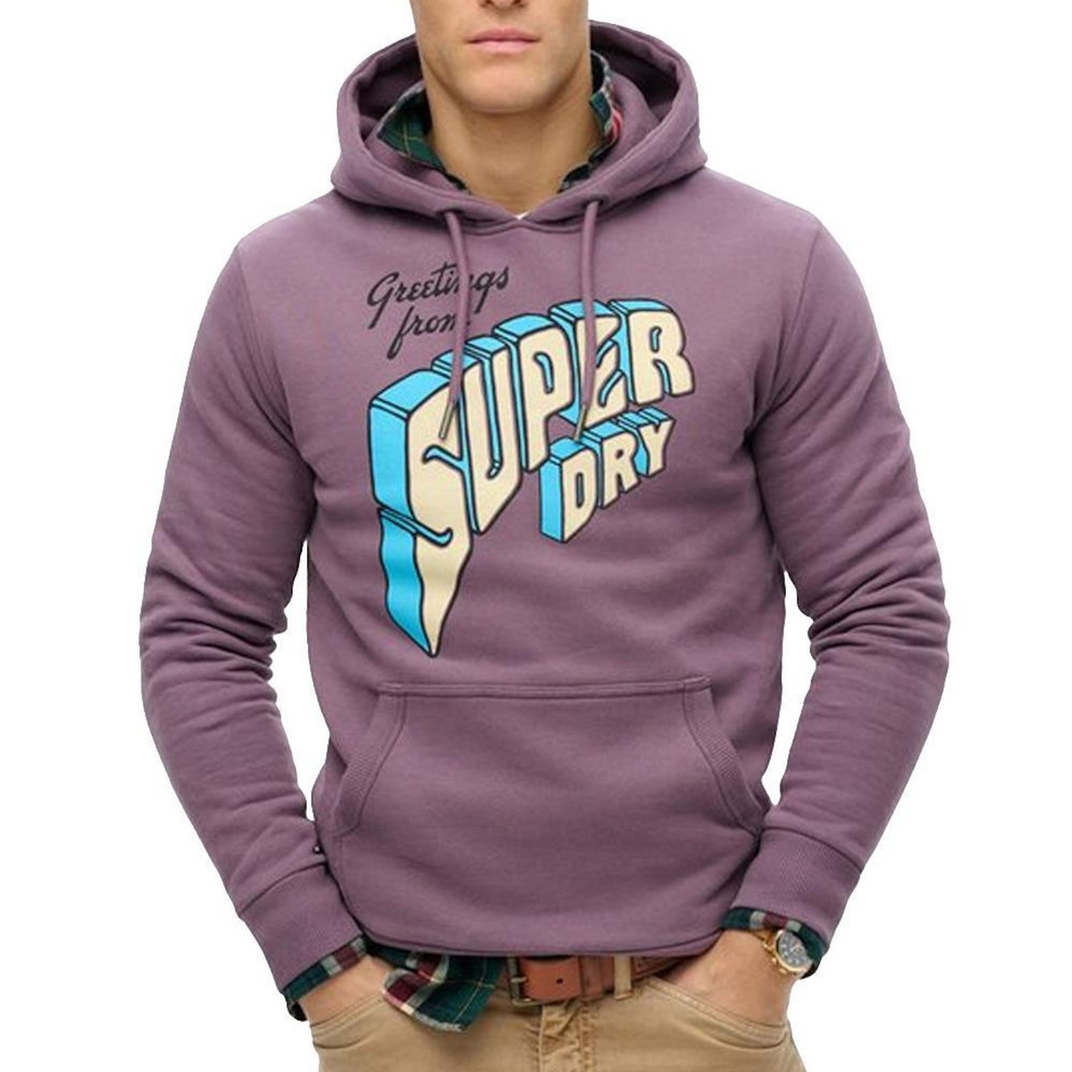 SUPERDRY Sweat Violet Homme Superdry North