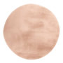 Voir la diapositive 1 : Paris Prix Tapis Uni Rond Doux à Poils Longs  Rabbit  Beige