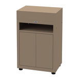 Le marquier Meuble cuisine extérieure avec tablette - 80 x 55 cm – taupe – Le Marquier