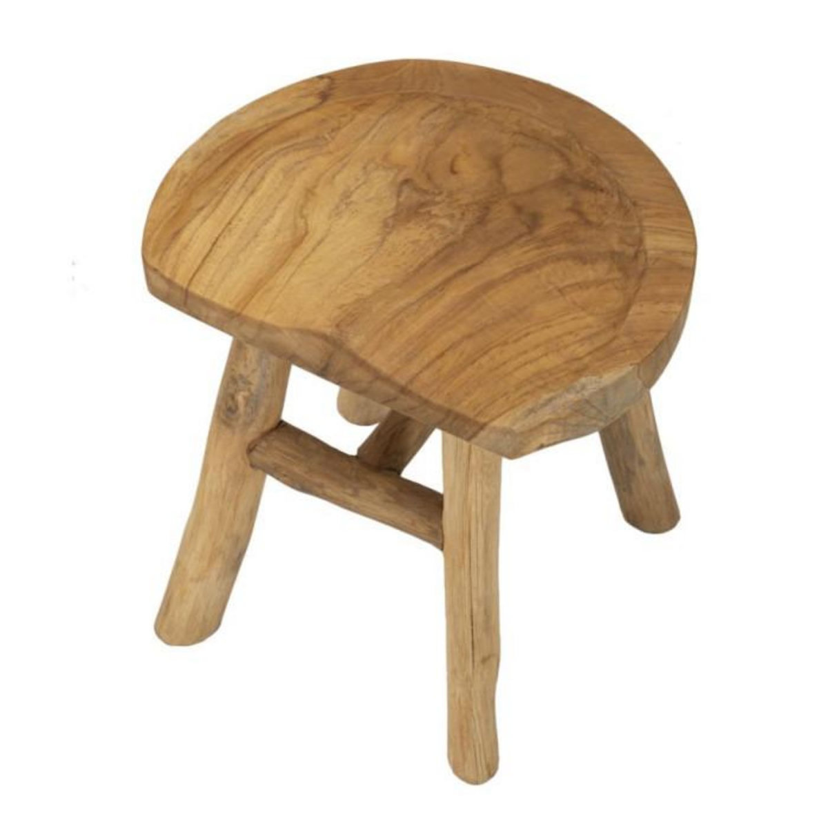 Paris Prix Tabouret en Bois  Selle  42cm Naturel