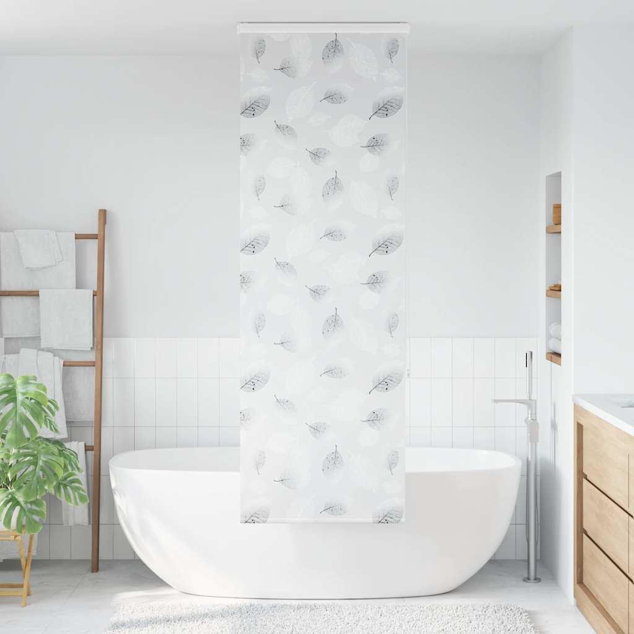 Voir la diapositive 2 : VIDAXL Store enrouleur de douche avec cassette largeur du tissu 56 cm