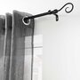 Voir la diapositive 2 : Douceur d'Intérieur Kit de tringle à rideaux extensible ARABESQUE - L. 210 à 380 cm - Noir