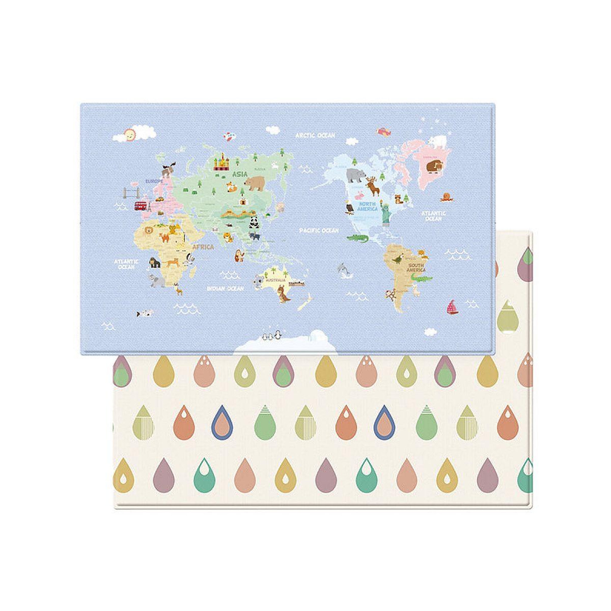 DWINGULER Tapis d'éveil monde animal