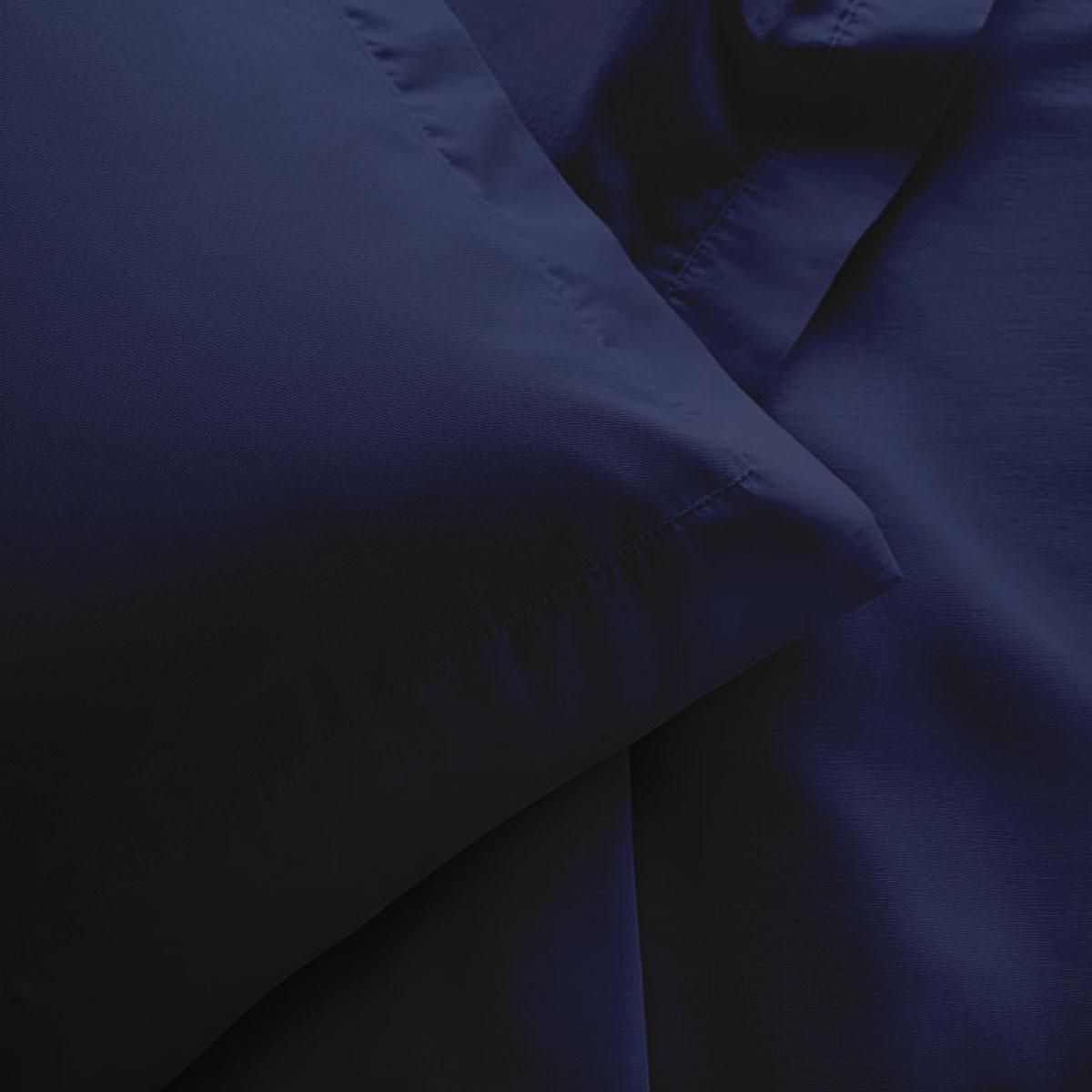 DODO Pack housse de couette + Taie(s) d'oreiller Coton thermorégulé Marine